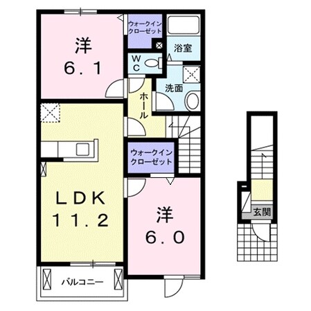 フラゴーラ　Ｋ．Ｒ　Ⅱの物件間取画像